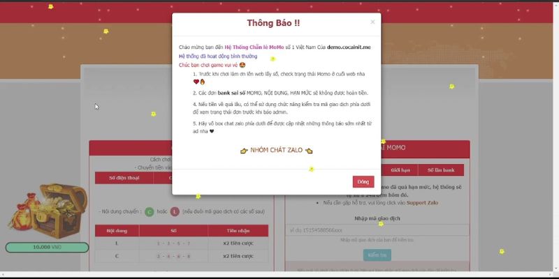Những lưu ý quan trọng khi chơi tài xỉu Momo